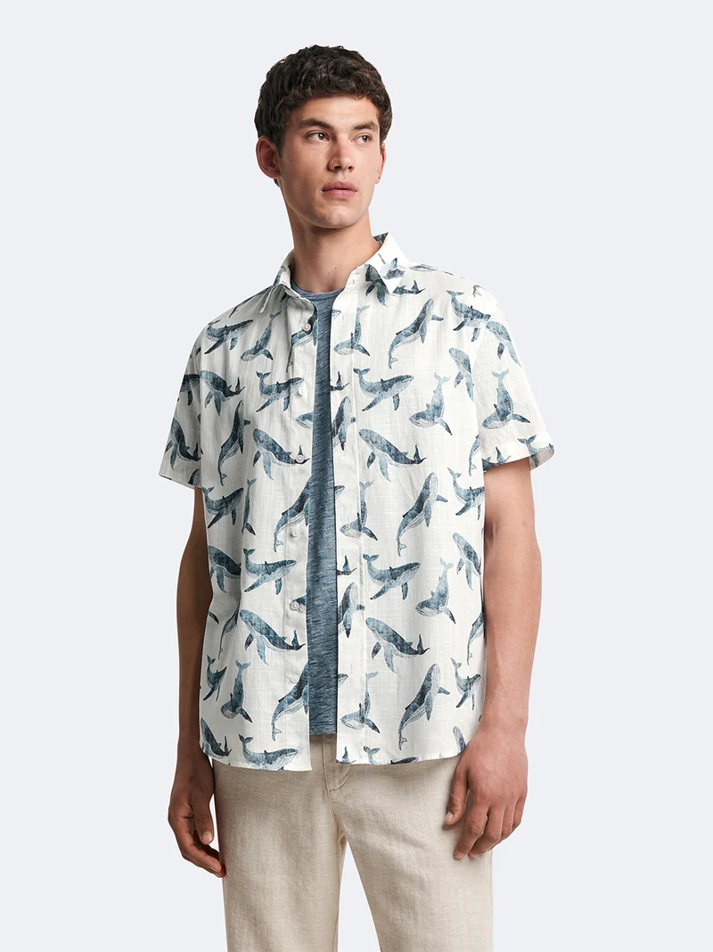 Chemise 100% coton animalier