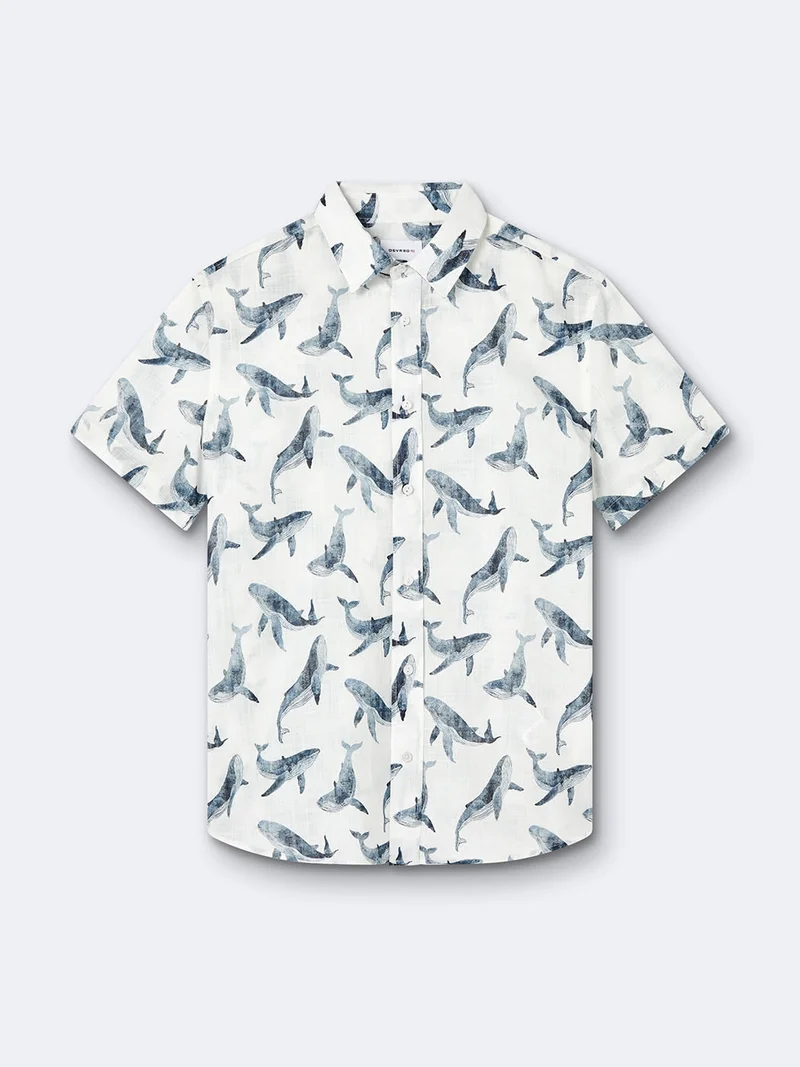 Chemise 100% coton animalier