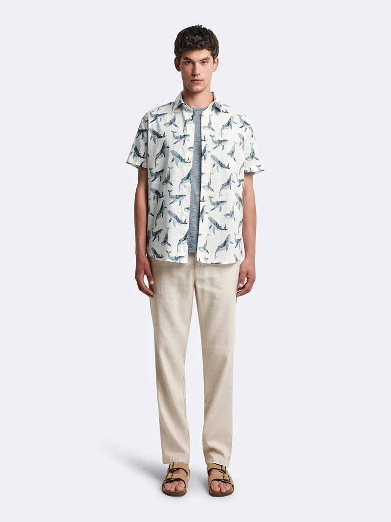 Chemise 100% coton animalier