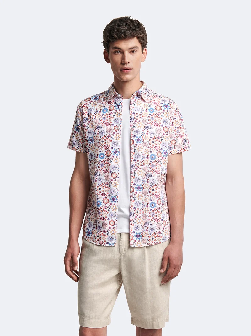 Chemise 100% coton fleurie