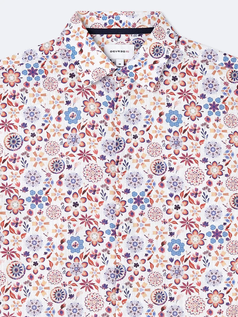 Chemise 100% coton fleurie