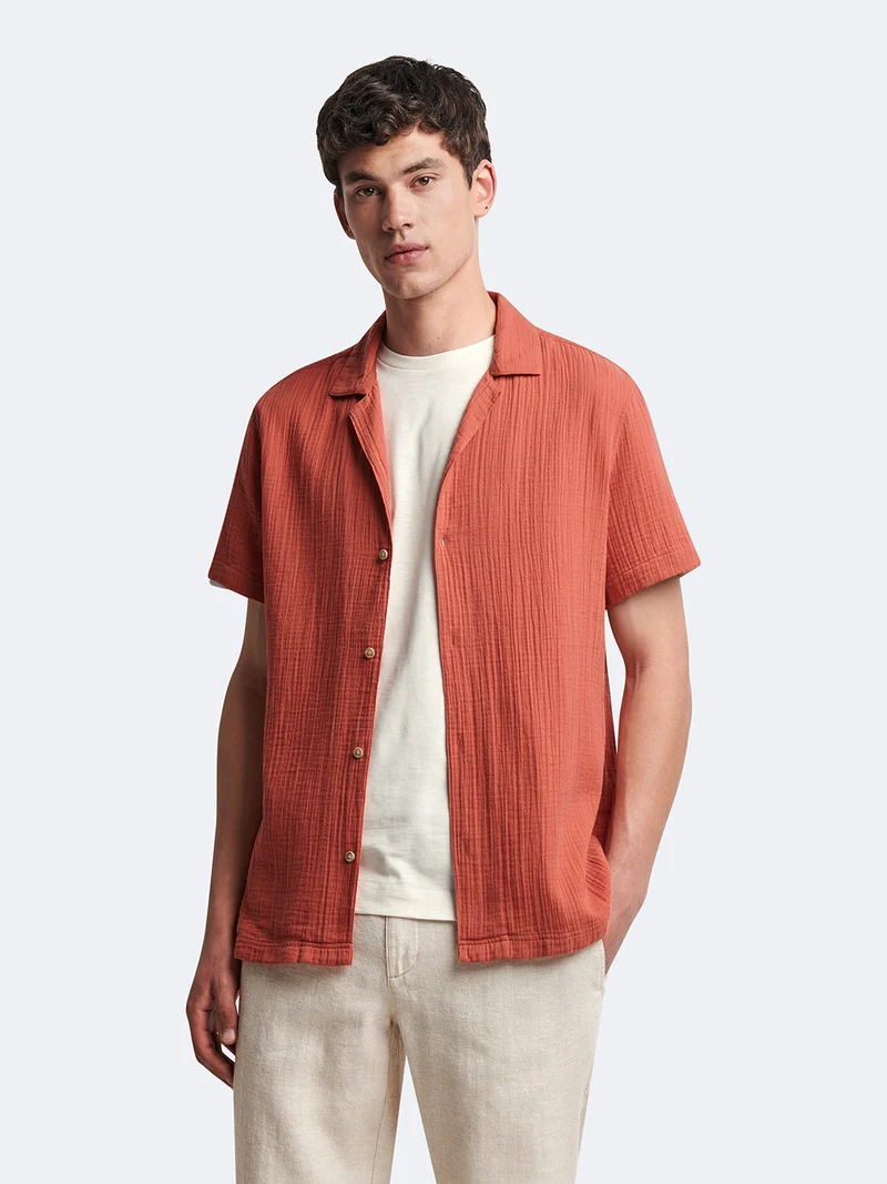 Chemise régular 100% gaze de coton