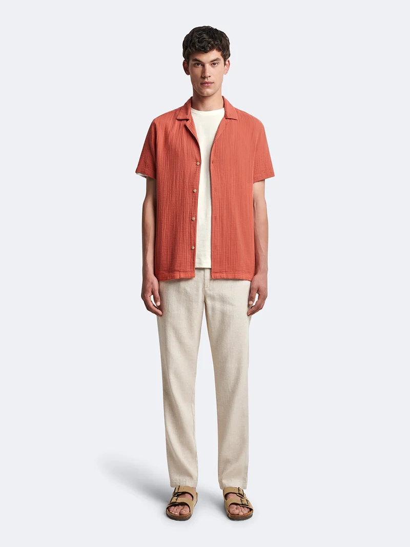 Chemise régular 100% gaze de coton