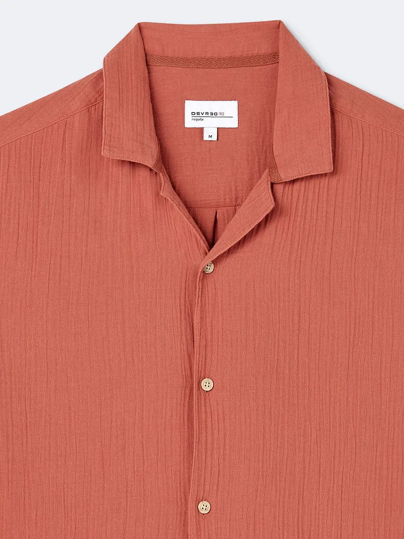 Chemise régular 100% gaze de coton