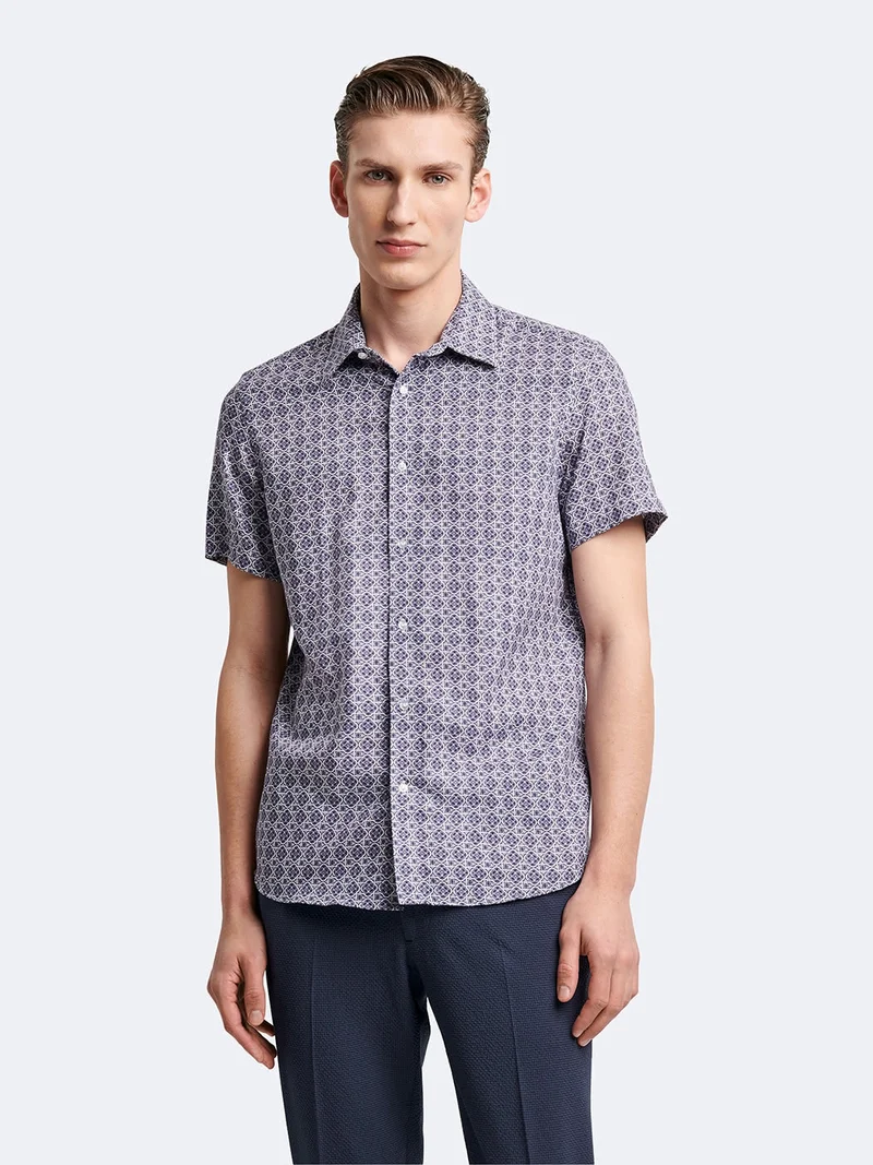Chemise à manches courtes slim