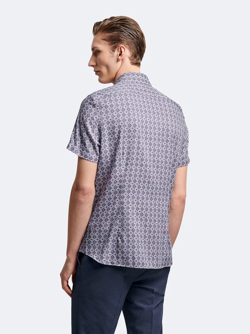 Chemise à manches courtes slim
