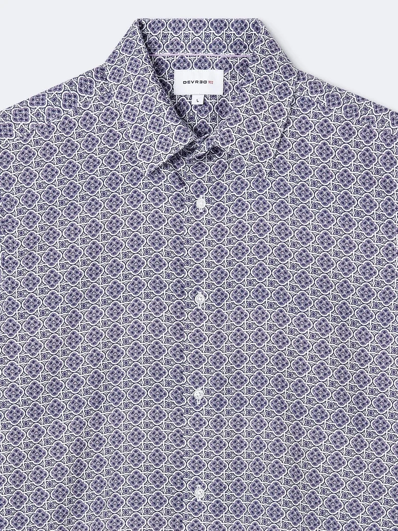 Chemise à manches courtes slim