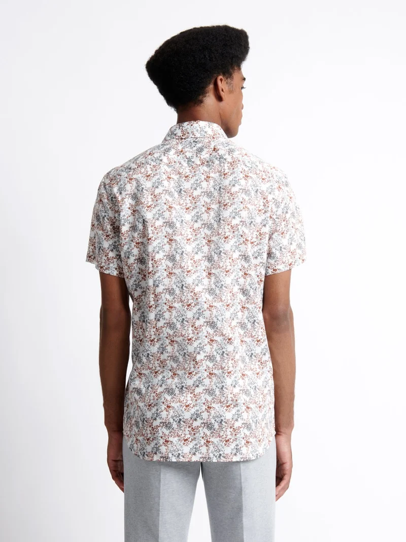 Chemise fleurie 100% coton