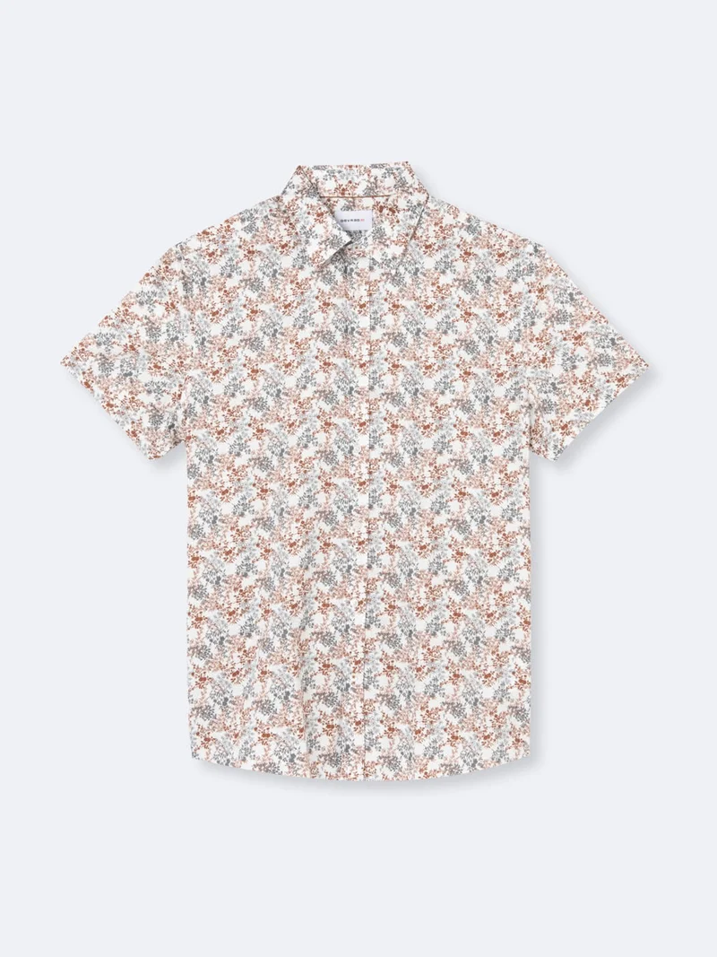 Chemise fleurie 100% coton
