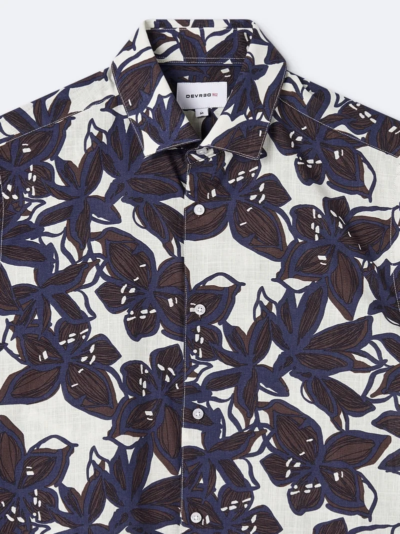 Chemise 100% coton fleurie
