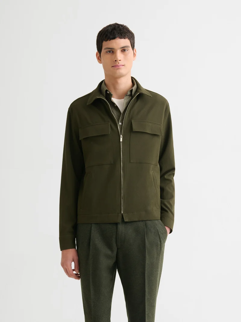 Surchemise regular zippée