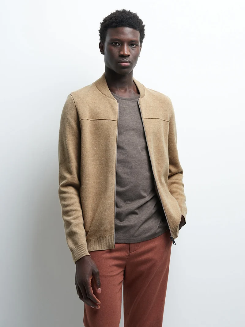 Cardigan zippé