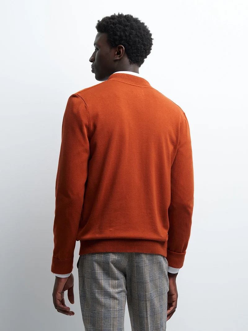 Cardigan zippé bi-matière