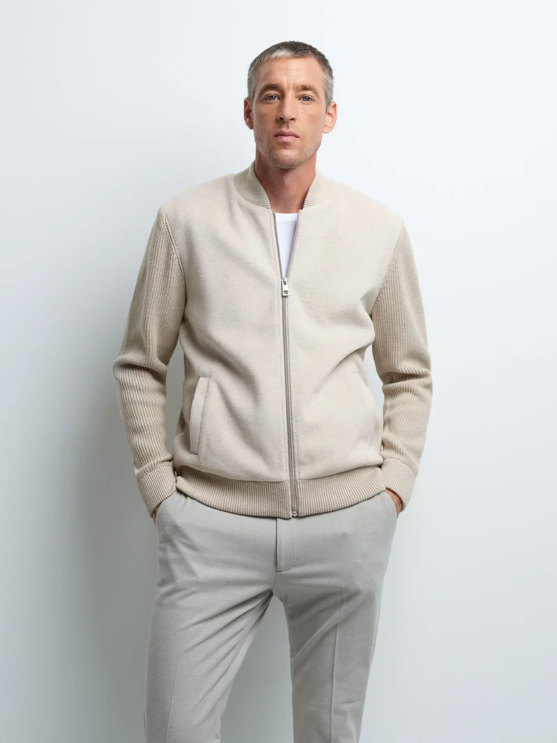 Cardigan zippé