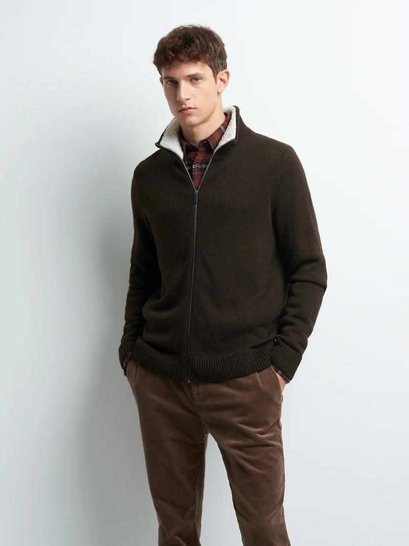 Cardigan zippé