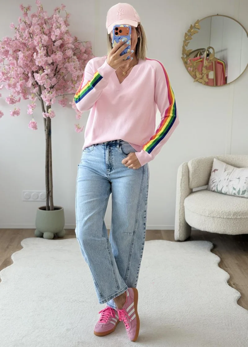 Pull Lorenzo rose clair