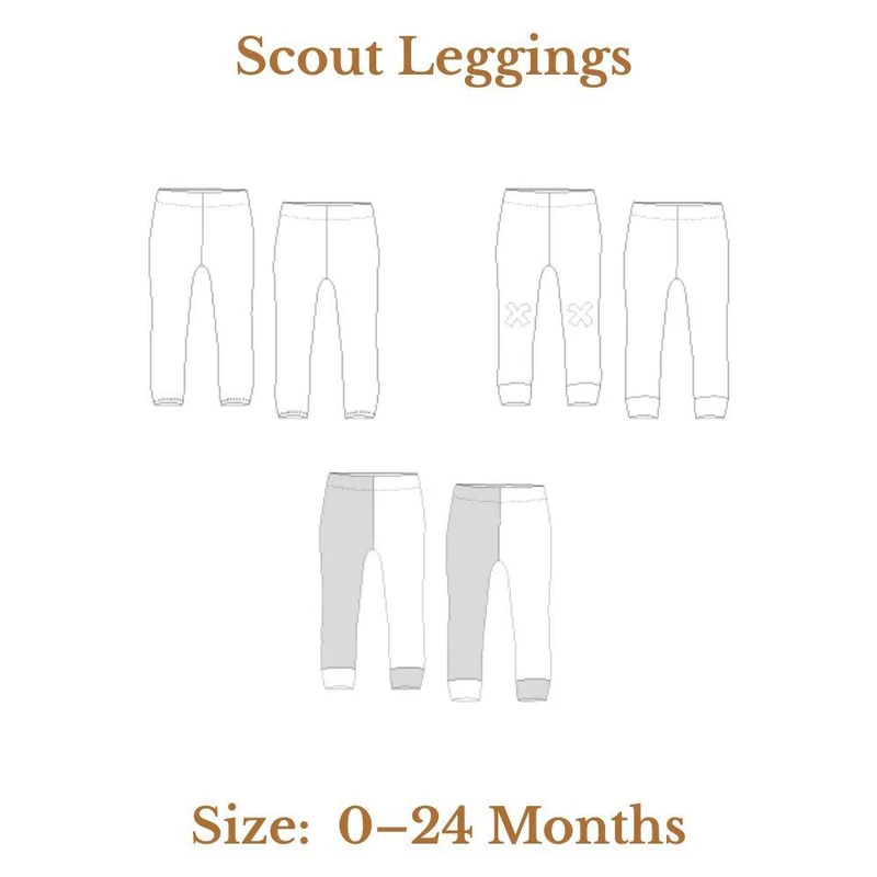 PATRON DE COUTURE PDF | Leggings Scout | Pattern Paper Scissors | UNISEXE