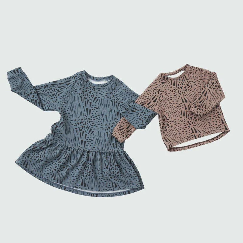 PATRON DE COUTURE PDF | Robe en coton ouaté pour fille | Pattern Paper Scissors
