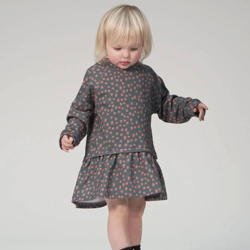 PATRON DE COUTURE PDF | Robe en coton ouaté pour fille | Pattern Paper Scissors
