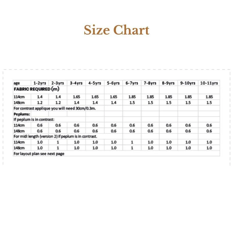 PATRON DE COUTURE PDF | Robe en coton ouaté pour fille | Pattern Paper Scissors