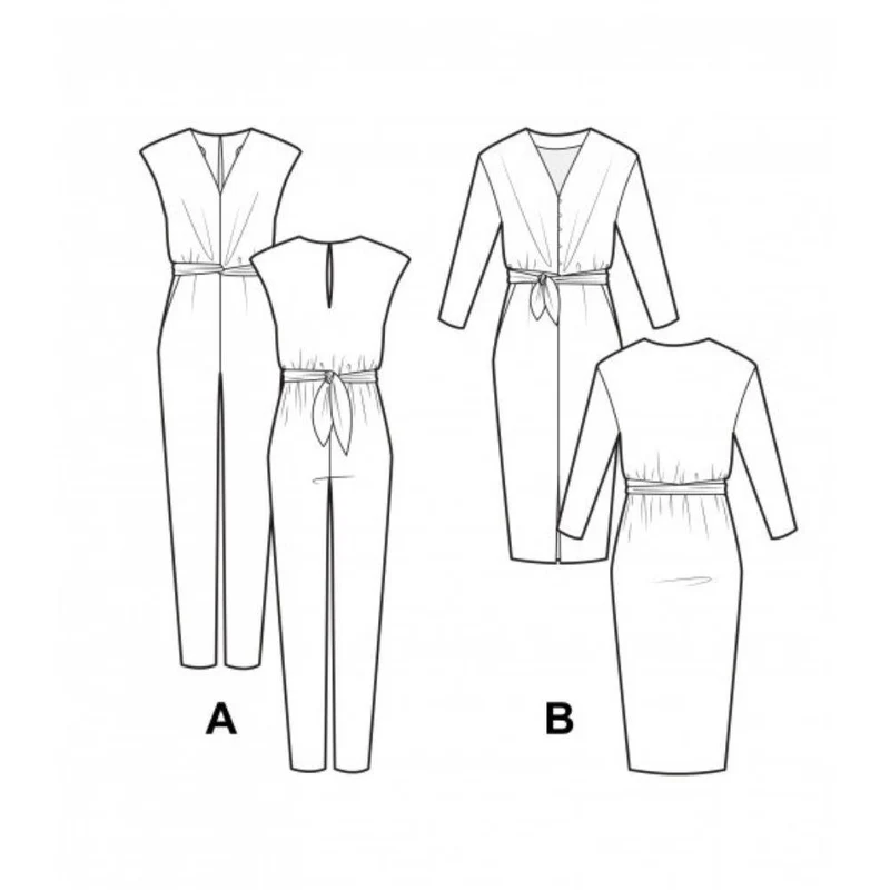 PATRON DE COUTURE PDF | Combinaison et Robe Mila | Pauline Alice | TRILINGUE (FR/EN/ES)