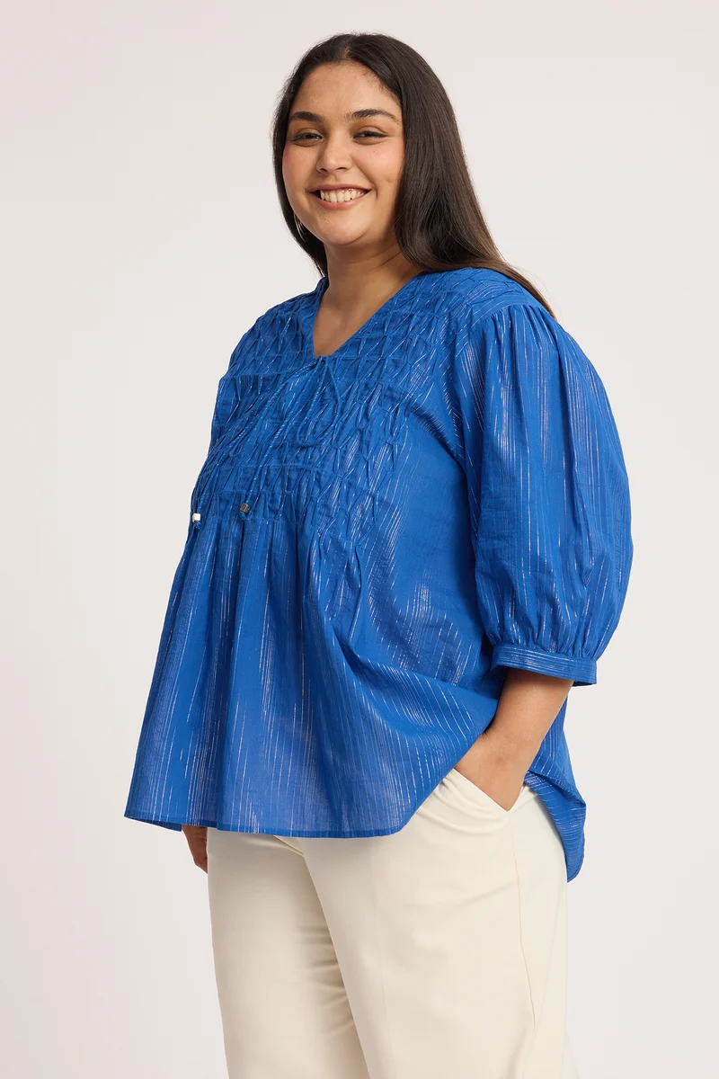 Kama|100% Cotton Contrast Stitch Shacket