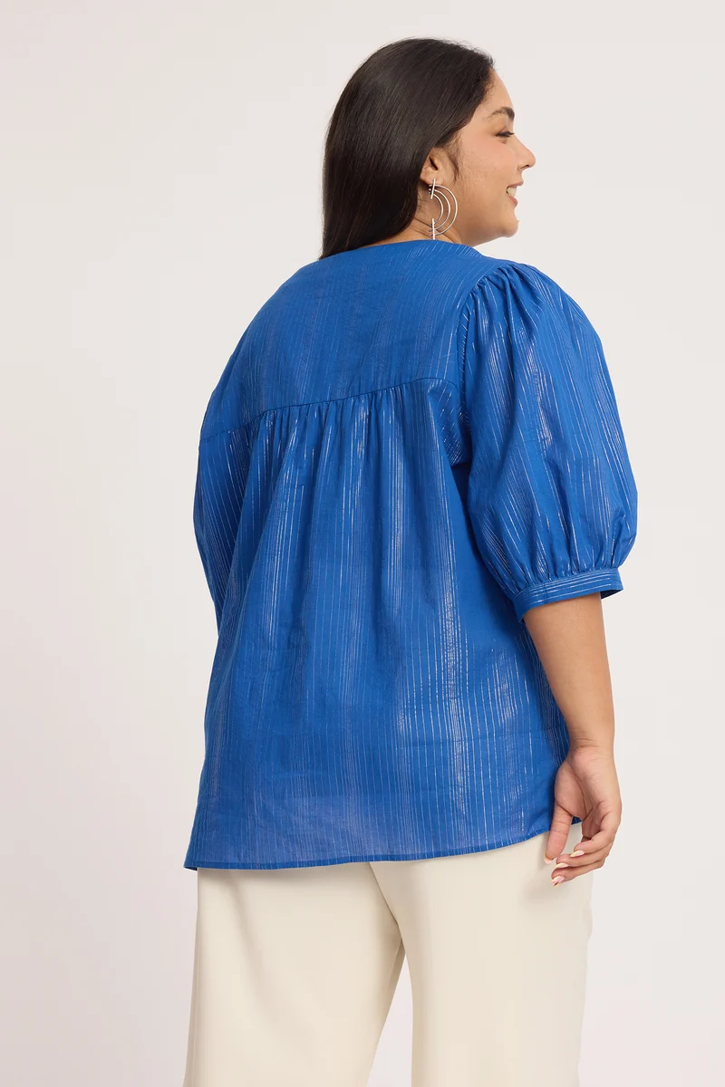 Kama|100% Cotton Contrast Stitch Shacket