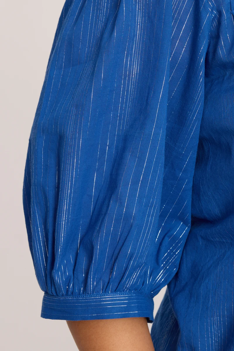Kama|100% Cotton Contrast Stitch Shacket