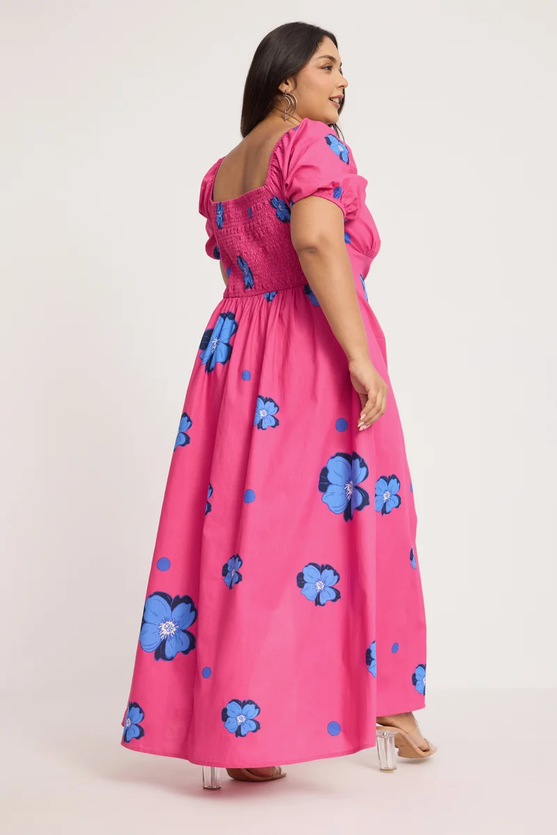 Matsue|100% Cotton Aline Dress With Slit