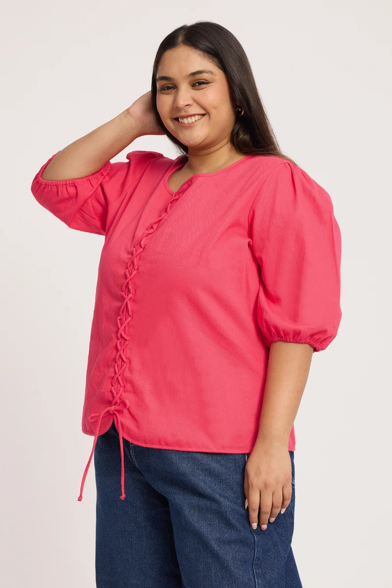 Sanaria|100% Cotton Corset Inspired Top