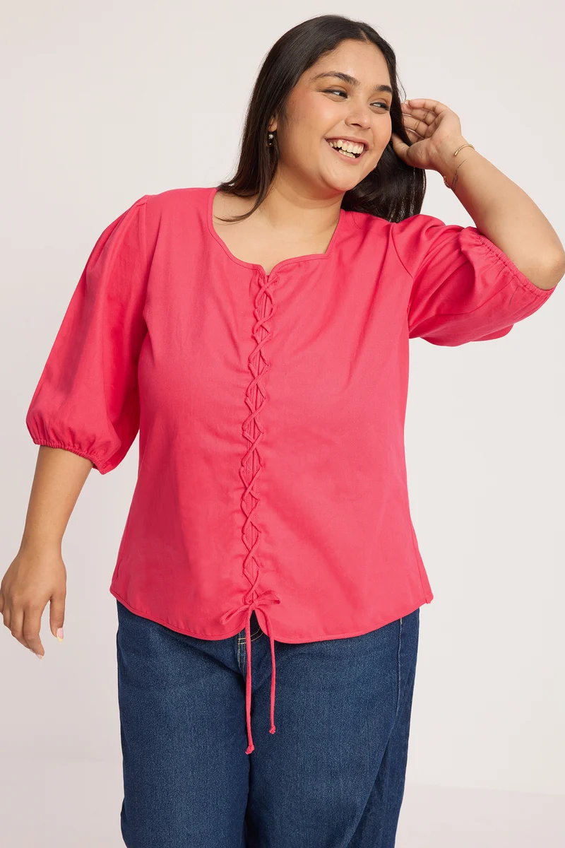 Sanaria|100% Cotton Corset Inspired Top