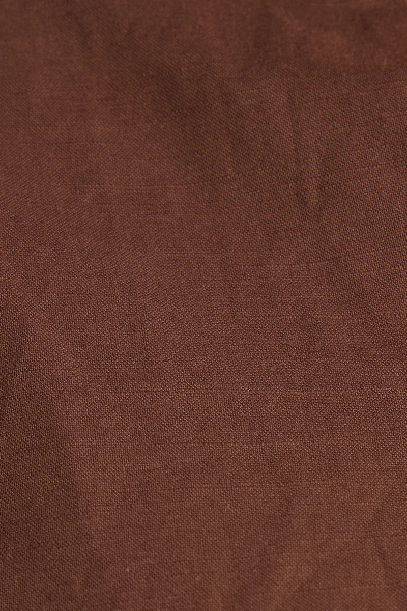 Jorga|100% Cotton Collared Top With Tie Up