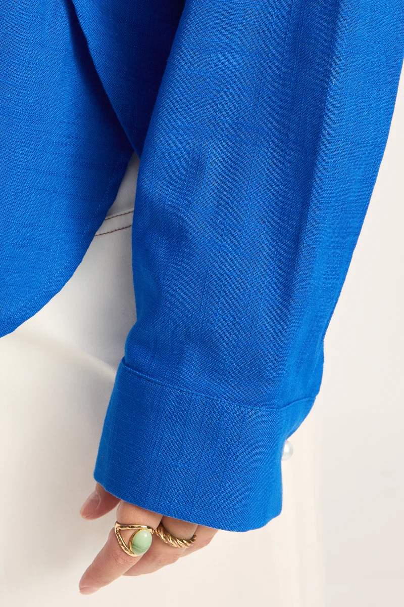 Ilona|100% Cotton Panelled Shirt