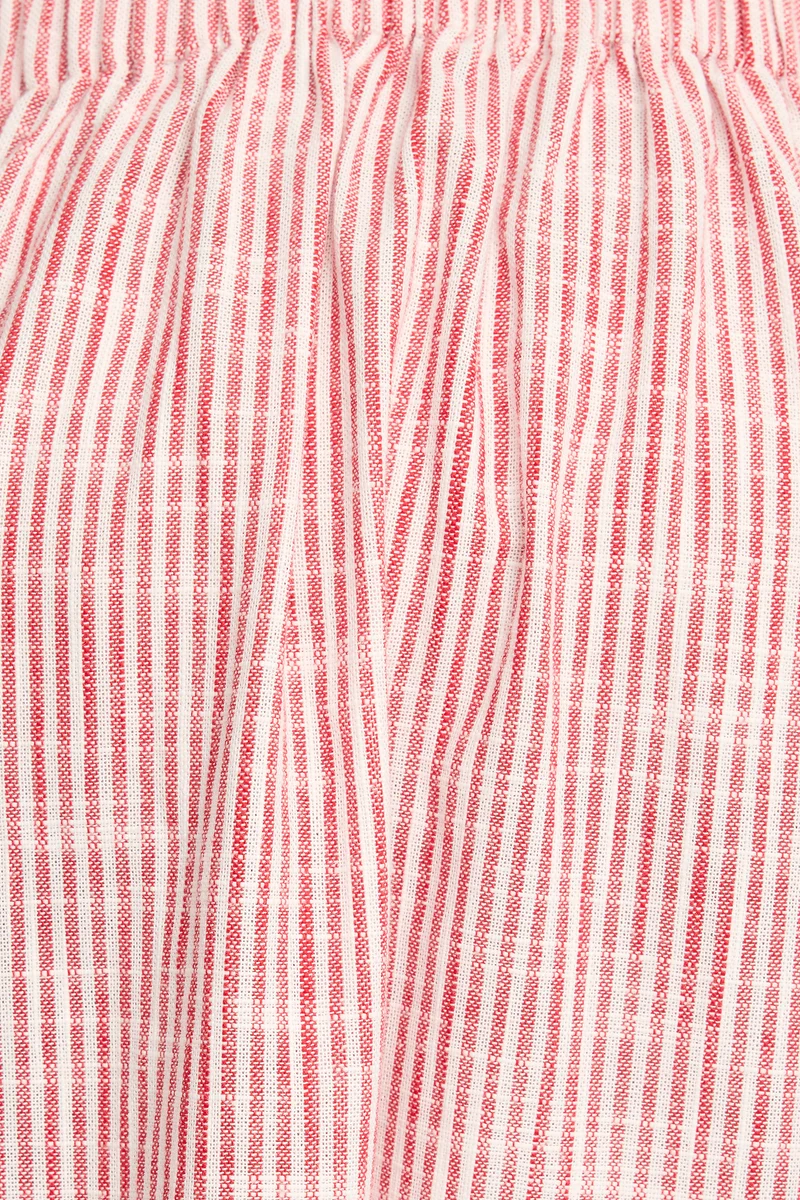 Odette|100% Cotton Striped Dress
