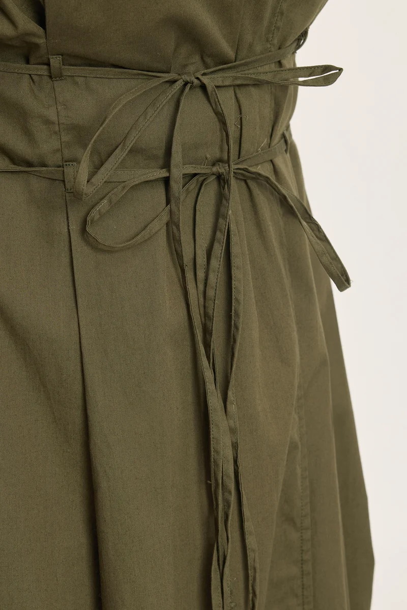 Marta|100% Cotton Maxi Wrap Dress