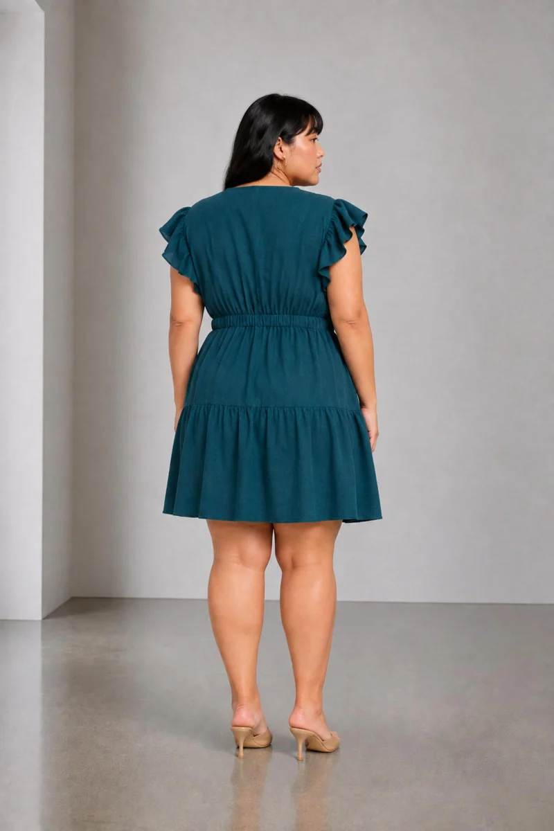 Manuela|100% Cotton Fit & Flare Mini Dress
