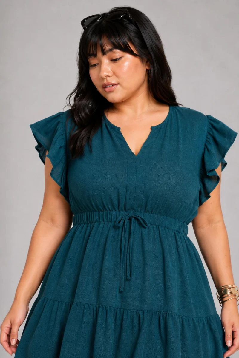 Manuela|100% Cotton Fit & Flare Mini Dress