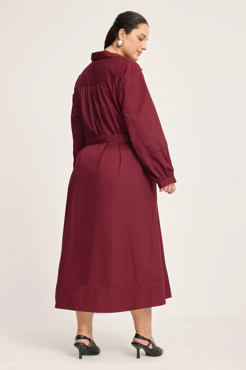 Karina|100% Cotton Shirt Dress