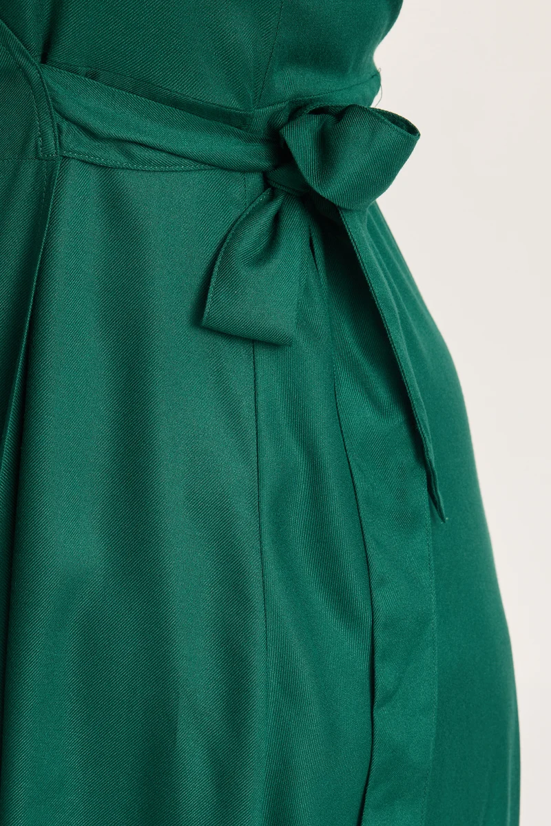 Olena|100% Viscose Maxi Wrap Dress