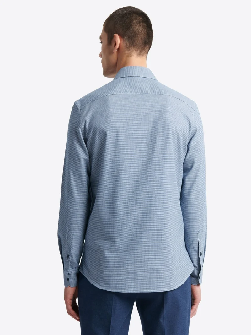 Chemise faux uni 100% coton