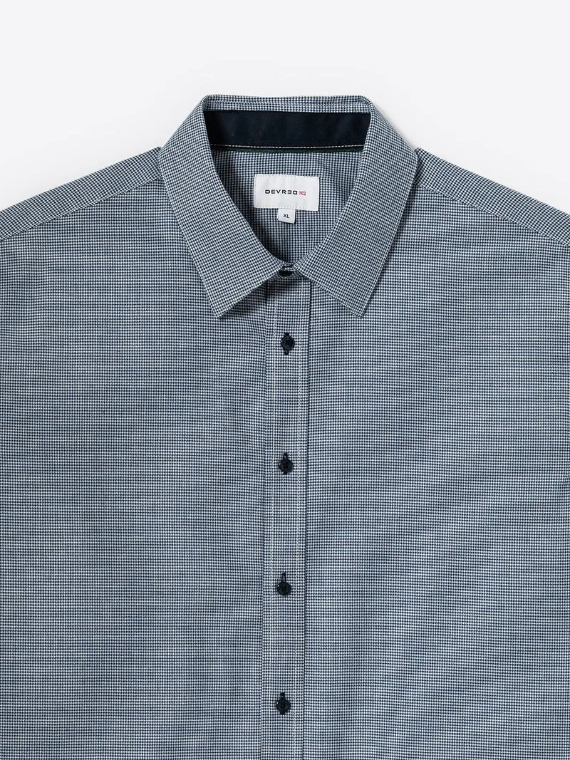 Chemise faux uni 100% coton