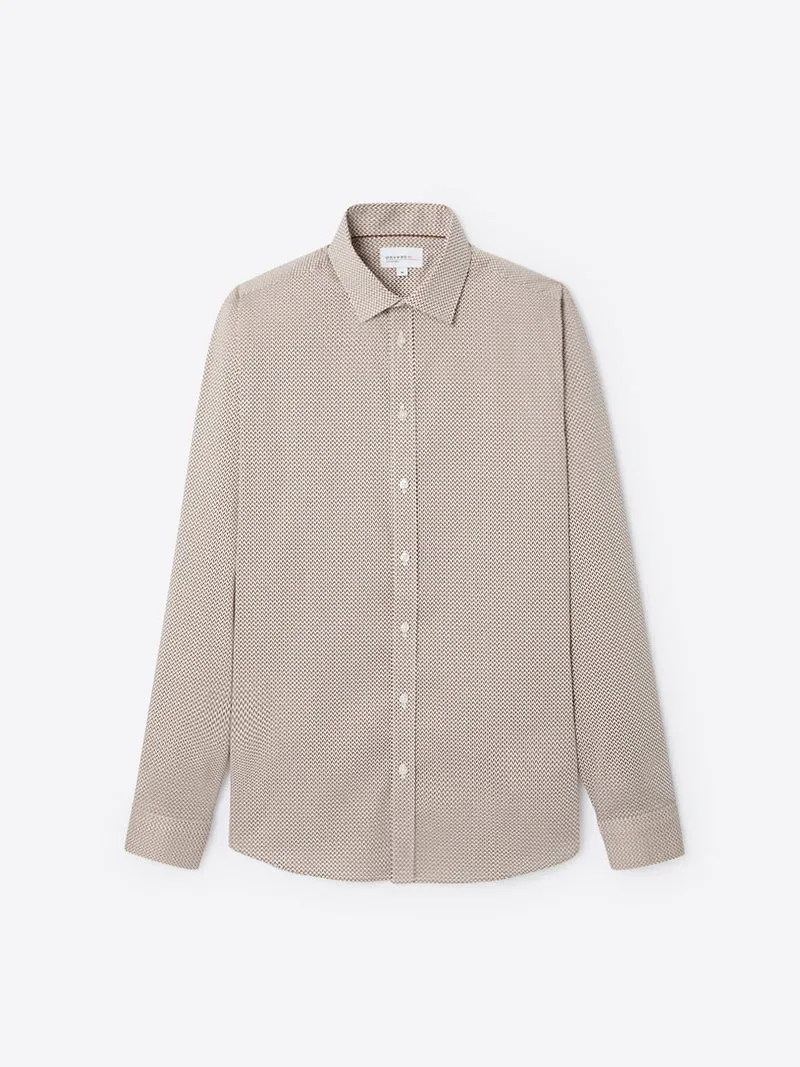 Chemise stretch fantisie 100% coton