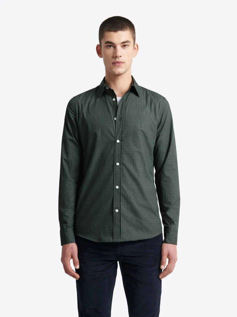 Chemise à motif en coton