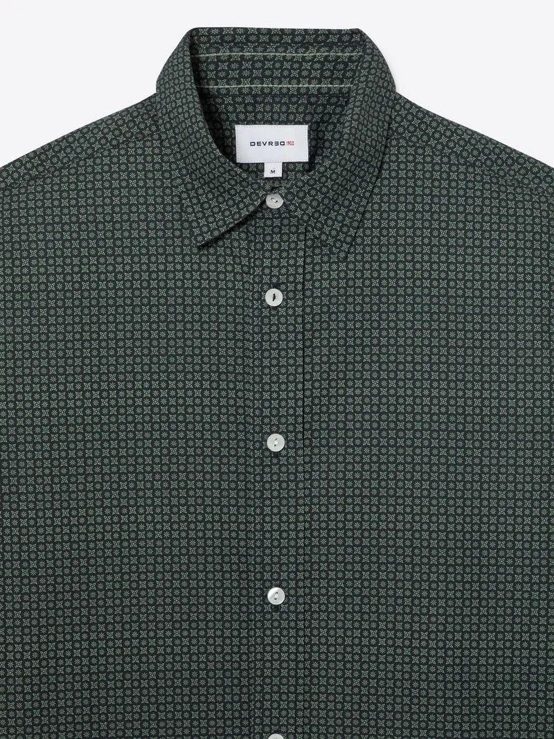 Chemise à motif en coton