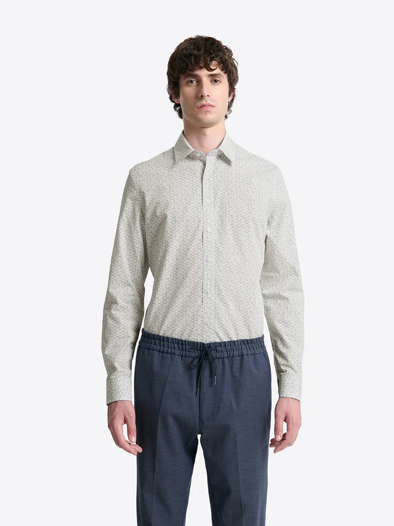 Chemise à motif en coton
