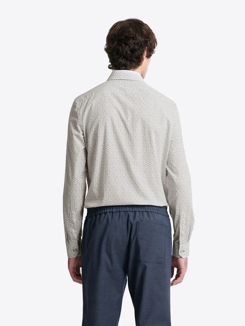 Chemise à motif en coton
