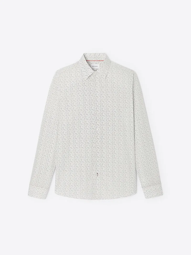 Chemise à motif en coton