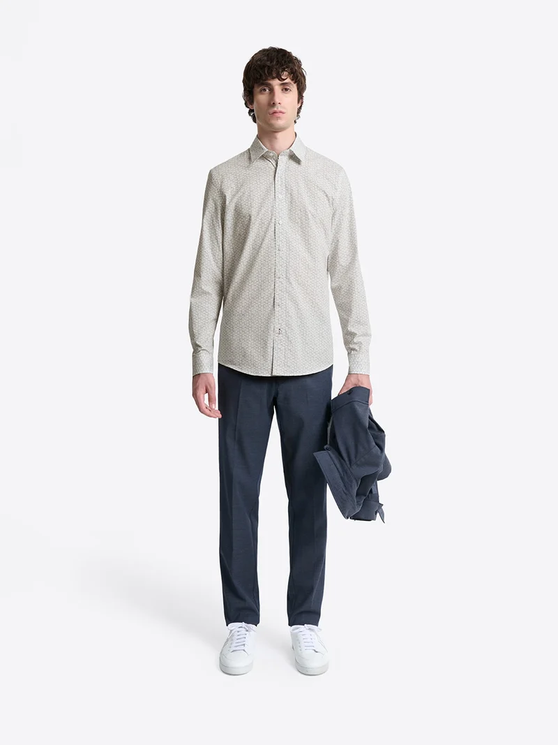 Chemise à motif en coton