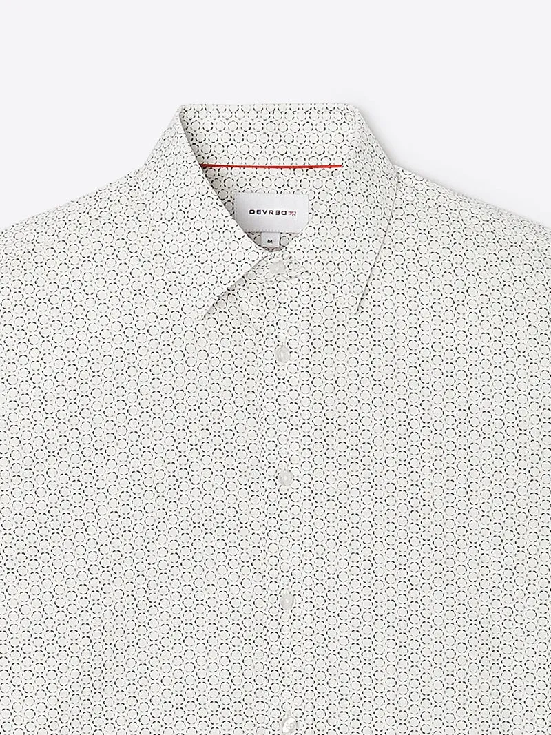 Chemise à motif en coton