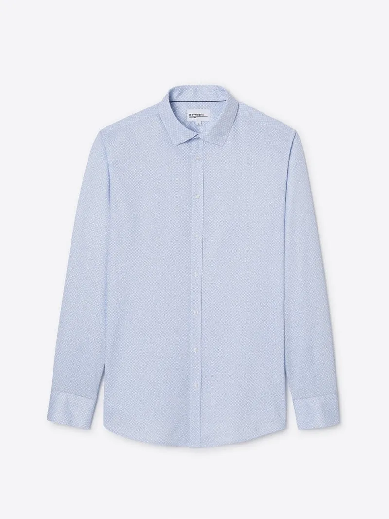 Chemise extraslim tissu traveler à motif